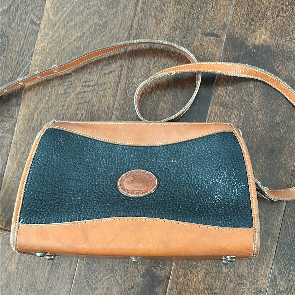 Dooney & Bourke Black and Tan Crossbody Bag